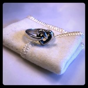James Avery heart knot ring